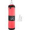 Baxnore Gancio da boxe per allenamento vuoto Sacco da sabbia per calci Sacco da boxe in tessuto Oxford resistente per arti marziali Karate MMA Allenamento in palestra a casa Rosso (60 cm)