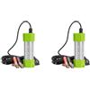 Vjsujehgy 2X 70W Dc 12V LED Luce da Pesca 108 LED Luce da Pesca Sommergibile Subacquea Crappie Lure Verde Night Fishing Finder