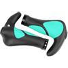 IOEUIWP Manopole for Manubrio della Bicicletta Accessori for Parti MTB Copri Maniglia for Bici Pieghevole Morsetto for clacson in Gomma Antiscivolo con Chiusura bilaterale per Biciclette(Green)