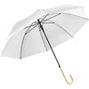 Generic XYNSNDB Ombrelli Ombrello Ombrello da Golf Elegante Ombrello Rivestito in Argento Ombrello con Gancio Aperto Automatico Maniglia J Ombrello con Canna Ombrello da Pioggia