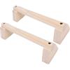 Cryfokt Barra per Push Up in Legno, Larghezza Regolabile Robuste Barre Parallele Attrezzatura per Allenamento Verticale con Cuscinetti in Gomma Antiscivolo per Palestra di Casa Allenamento Petto (30