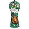 Big Teeth Copritesta per mazze da golf per driver 460CC DR #1 chiusura elastica verde PU pelle modello poker
