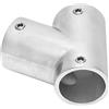CHICIRIS Connettore per Tubi per Barche Raccordo a 3 Vie in Acciaio Inossidabile per Vetroresina e Yacht Gonfiabili Installazione Semplice (Giusto Φ25mm(1))