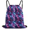 Generic Borsa Sportiva da Palestra, Unisex Zaino da Viaggio, Galaxy King Lion Star Space, con Coulisse Sacca Ginnastica per Yoga, Piscina, Uomo, 36X42cm
