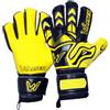 WALTER Guanti Portiere Professionale, calcio, modello Tiger con stecche. (giallo, 5)