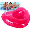 Genérico Galleggianti per bevande, base galleggiante in PVC con cuore, portabicchieri gonfiabile, per patio e spiaggia, riposo tipo resort, fiume, estate, alla piscina