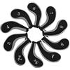 Xiuganpo Set di 10 Copritesta per Ferro da, Protezioni per Mazze in Neoprene con Contrassegni Numerici per la Maggior Parte dei Ferri (PINK)