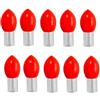 Vjsujehgy 10 Pezzi di Teste di Lampade Galleggianti LED per Pesci, Bastoncini Luminosi per Pesca, Lampada LED per Pesca, Luce di Posizionamento per Pesca Notturna