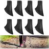 beejune 8 bastoncini in gomma per nordic walking, cuscinetti in gomma per bastoncini da passeggio, cuscinetti per nordic walking pad, protezione per asta per tutti i tipi di bastoncini da trekking, walking