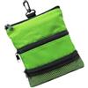 Generic Marsupio da Golf Nylon con Grande capacità con Cerniera, Supporto for Borsa for Palline, Tee e Guanti - Ideale for Camminare e Carrello(Green)