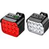 Vjsujehgy Luce Posteriore per Bicicletta Luce Anteriore LED Impermeabile Lampada per Bici Ricaricabile USB Parti per Bici MTB Road