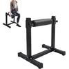 Armanyya Squat Stand, supporto per squat regolabile, 9 livelli, capacità di carico 200 kg, supporto per squat suddiviso bulgaro, 612 x 567 x 673 mm, nero