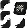 Generico Dartboard Surround - Protezione da Parete per Freccette | Supporto Surround per Freccette da 4 Pezzi | Giunzione dei Bordi Rotondi Interni | Protezione per Parete di Supporto per | per La Ca