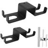 Generic Confezione da 2 portabilanciere verticale, portabilanciere da parete for barra da palestra in garage, accessori salvaspazio for power rack Portabilanciere olimpico(Fit for 75mm Square Tube)