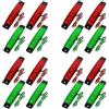 Vjsujehgy 16PZ Luci di Navigazione Un LED Rosso Verde Luci di Poppa Luci di Tribordo per Barche 12V