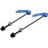 SkyjOy Sgancio Rapido MTB Spiedini for mozzo Ruota Bici 2 Pezzi ASSE a sgancio rapido for Bicicletta Anteriore Posteriore in Lega(Blue)