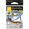 Kamatsu Volfram X Carbon Leader 40 cm 10-25 kg portata - Vano in filo di acciaio con rivestimento in grafite - Anti-Twist & Anti-Cut - Con girella & Snap - Vano per pesci predatori per luccio (10 kg)