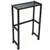 Generico Rastrelliera For Racchette Da Ping Pong Con Ruote, Organizer For Paddle In Ferro, Può Contenere 16 E 20 Palline, Capacità 50 Kg For Uso Interno Ed Esterno(Black)