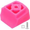 SWETRACE Blocchi Freno per Pattini Rosa in Gomma e Acciaio Inox Facile Installazione, Accessori Sicurezza per Pattini a Rotelle e Inline