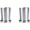Vjsujehgy 2X Tazza Pieghevole Portatile da Viaggio All'Aperto Tazza Telescopica Tazza da Acqua Pieghevole Portatile in Acciaio Inossidabile All'Aperto 250ML