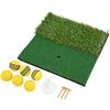 Stylebest Tappetino da Premium Dual Grass per Allenamento Indoor e Outdoor, 30x30 Cm con 6 Palline da