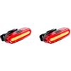 Vjsujehgy 2X Posteriore per Bicicletta Ricaricabile Tramite USB, LED di Avvertimento, Luce Posteriore per Bicicletta IPX6 Impermeabile per
