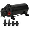 Gucagle Pompa a membrana per yacht ad acqua Driver elettrico ad alta pressione Pompa a membrana 12V per pompa booster domestica e pompa per tubazioni Materiale plastico tecnico 1 PZ