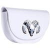 LeeQinersw Golf Rangefinder Custodia Porta Tees Porta Palline Accessori Sportivi Portaoggetti in Pelle PU Resistente all'Acqua Adatta per Uomini Donne, Bianco