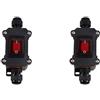 Vjsujehgy 2X Interruttore di Tipo Navale Impermeabile e Antipioggia per Esterni IP65, Alimentazione 220 V, Interruttore Intermedio, Connettore Elettrico Alto