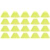 Mtlavishness Marcatori per Allenamento di Calcio 20 Pezzi Set di Coni Multifunzione in PE per Allenamento di Calcio Coni in PE Resistenti all'Usura Giallo Brillante per Bambini (Gialla)