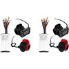 Vjsujehgy 2X Kit Controller Scooter Pieghevole 36V 350W Controller Scooter Elettrico Display LCD Acceleratore Freno Set Acceleratore (36V)