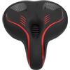 Generic Sella da Bici Ergonomica per Uomo Donna Sella di Ricambio Comoda per Bici da Montagna in Memory Foam in Pelle PU (rosso)