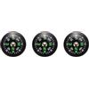Vjsujehgy 3X Bussola con Pulsante A Olio - Ultra Compact 20mm - Mini SAS Survival