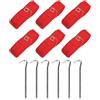 EffiFish Set di corde da campo da beach volley per esterni, 8 x 16 m, corde di confine in nylon resistente con picchetti per gioco chiaro