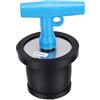 Eminchu Tappo di Scarico per Barca in Acciaio Inossidabile con Impugnatura a T, Tenuta Meccanica Resistente e Versatile per Barche, Cucine e Bagni - 1 X Tappo (65-85 mm)