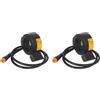 Vjsujehgy 2X Ebike Pollice Dito Trigger Acceleratore 3 Pin Sinistra Acceleratore 22Mm per Bici Elettrica Scooter e-Motorcycle-A