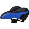 Generisch Cruiser Big Pad - Sella per bicicletta, morbida, extra confortevole, accessorio sportivo, ampia imbottitura per una guida confortevole (blu, taglia unica)