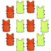 ADOCARN 12pezzi Gilet Sportivi Traspiranti da Allenamento per Casacche Calcio e Basket Lavabili con Colori Vivaci Pettorine Comode per Giochi di Squadra e attività Outdoor
