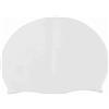 WAHEWUD Cuffia da nuoto unisex in silicone per capelli lunghi, vestibilità elastica resistente allo strappo, copertura per le orecchie impermeabile, taglia unica |Bianco Rosso Nero Blu (Nera)