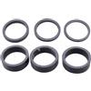 VINTORKY Distanziali per Leggeri e Resistenti per Attacco Manubrio 28,6mm Accessori Ciclismo in Fibra di Carbonio 6 Pezzi (2mm, 3mm, 5mm, 10mm X3) Serie Sterzo Bici per Bici da Strada
