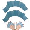 BIKPRST Palette da mano, palette corte, 100% silicone, per allenamento di nuoto, allenamento in acque libere, snorkeling, immersioni per principianti