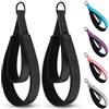 HUFACAI 2PCS Pilates Strap, Pilates Double Loop Strap, Comfortable Enhanced Thickness, Fitness D-Ring Double Loop Strap, Pilates Equipment D-Ring Strap, Home Gym Yoga Workout Accessories