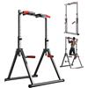 Generic Dip Station, attrezzatura per fitness regolabile con supporto libero, barra per trazioni per allenamento della forza in palestra a casa, capacità di 317,5 kg, gambe triangolari multifunzionali