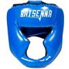 Lljsszr Casco Protettivo con Imbottitura Spessa Protezione Orecchie Visibilità Allargata Regolabile per Adulti Bambini Allenamento Pugilato Arti Marziali, Blu, L