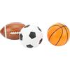 Stylebest Set di Palloni Sportivi per Bambini, Divertenti Palloni Educativi per Calcio, Basket, Rugby, per Bambini Dai 3 Anni in su, Ideali per Giochi Al Coperto e All'aperto