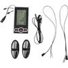 EffiFish Cyclette con monitor del computer, tachimetro, cyclette, con sensore di frequenza cardiaca, tempo, velocità, calorie, funzione di monitoraggio della distanza