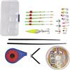 Stylebest Kit Canna da Pesca Sul Ghiaccio Mini e Portatile con Materiale Ad Alta Resistenza per Set da Pesca Sul Ghiaccio All'aperto 105 G (Blu)
