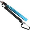 Xiuganpo Strumento Wacky Rig Strumento Efficiente per la Pesca con Esche Morbide per Appassionati Robusta Lega di Alluminio + 100 O-ring in Gomma (BLACK)