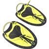 Dilwe Pinne da nuoto, viste per allenamento con pinne con cinturini in silicone regolabili, design idrodinamico dei fori per nuoto, immersioni, snorkeling (M)