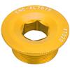 VGEBY Bulloni del Braccio della pedivella, M20 * 10 Tappo a Vite della guarnitura della Bicicletta Vite del bullone di Fissaggio della manovella della Bicicletta per Shimano 590596 XT XTR SLX(Oro)